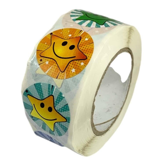 A&T Stars Encouragement Stickers 500 Pcs || رول ستيكرات تشجيعية نجوم ٥٠٠ حبة