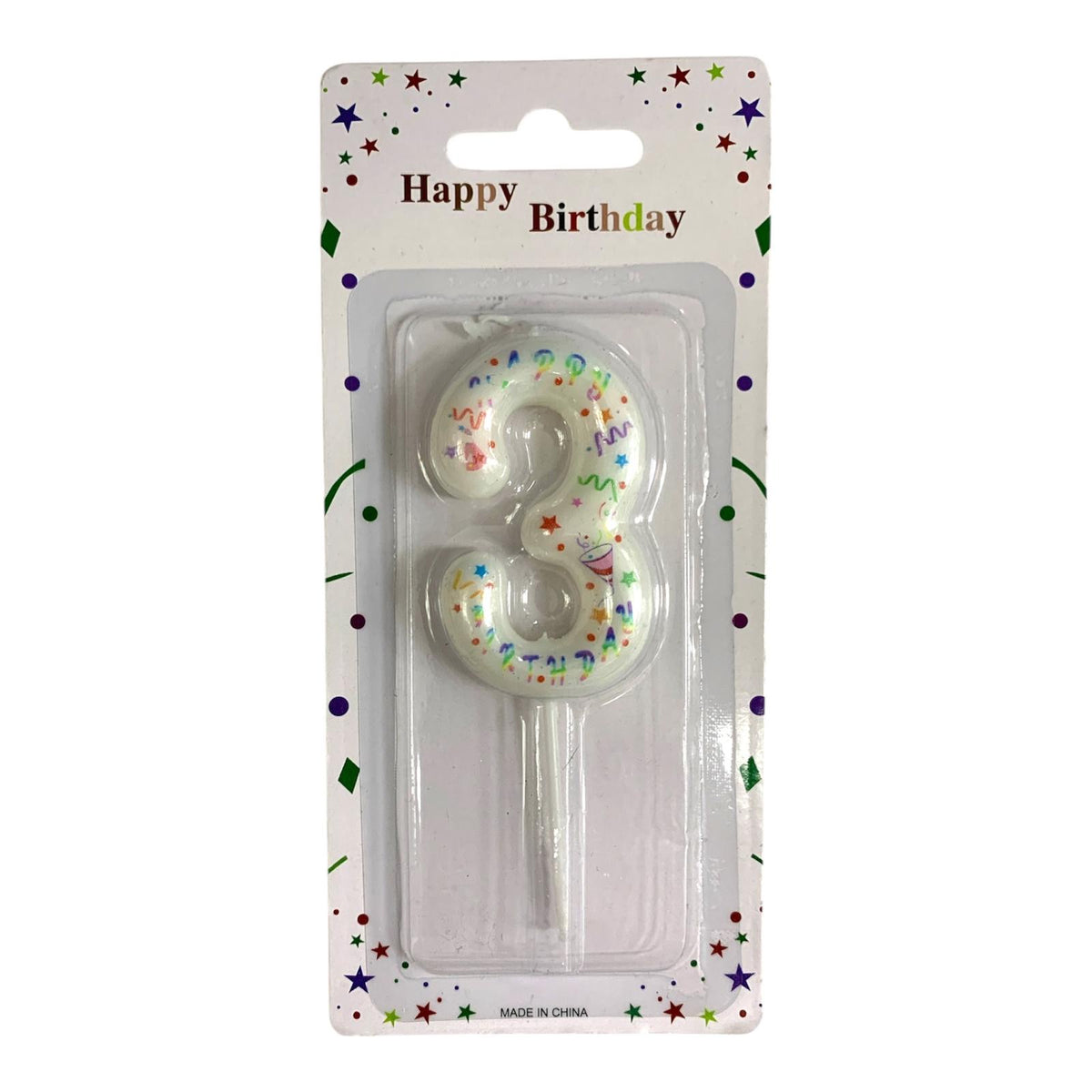 Birthday Candles Confetti from 0-9 || شموع اعياد ميلاد موديل كونفيتي من ٠-٩