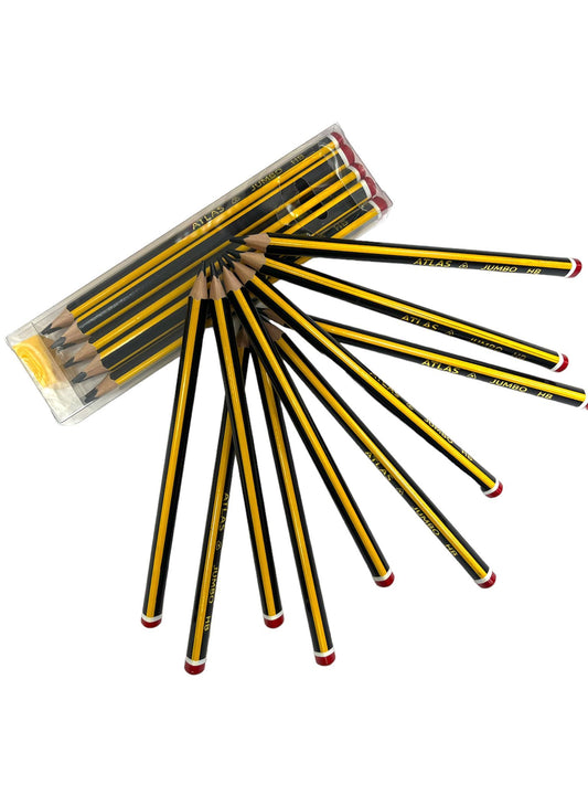 A&T Color Me Jumbo Pencil Pack 12 Pcs || اقلام رصاص جامبو اطلس اي اند تي كولور مي