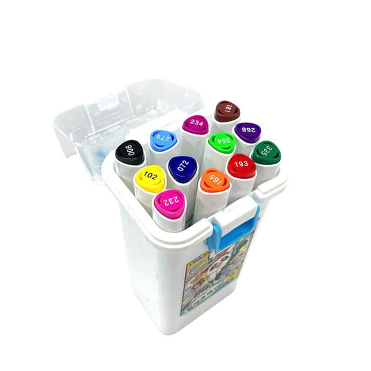 A&T Crazy Astronaut Sketch Marker 12 Colors || الوان سكيتش ماركرز الفضائي ١٢ لون