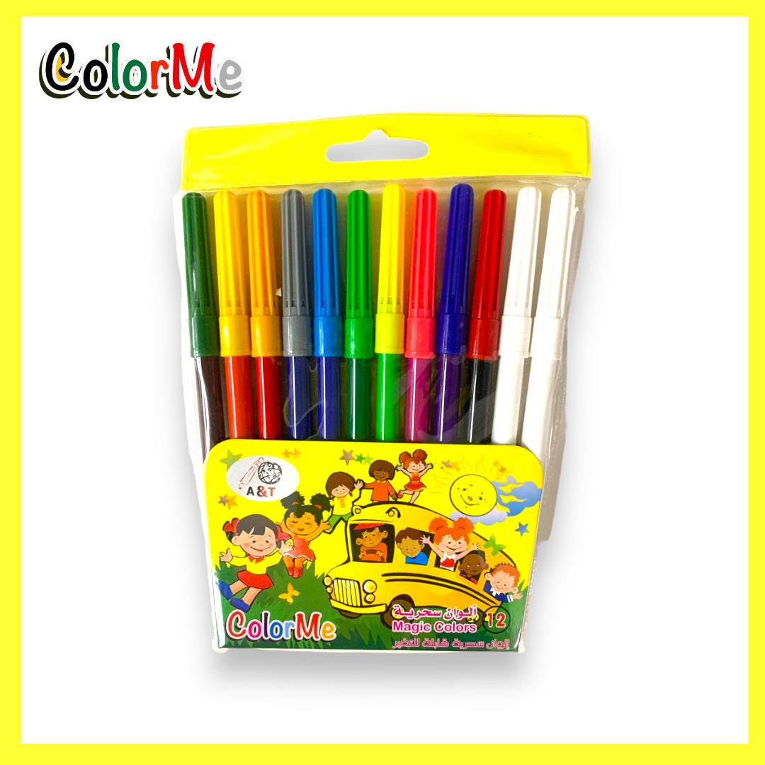 A&T Color Me Magic 12 Colors || ألوان كولور مي السحرية A&T، 12 لونًا