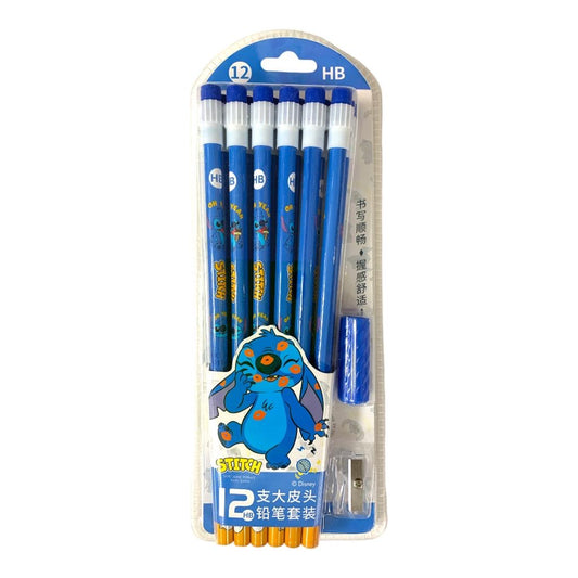 Stitch Pencil Pack 12 Pcs || مجموعة أقلام رصاص ١٢ حبة ستيتش