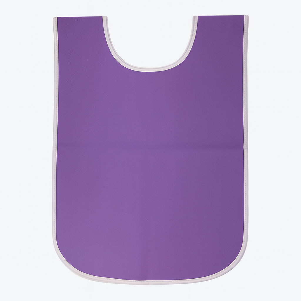 Purple Sleeveless Apron for Kids || مريول صدرية رسم للاطفال لون بنفسجي