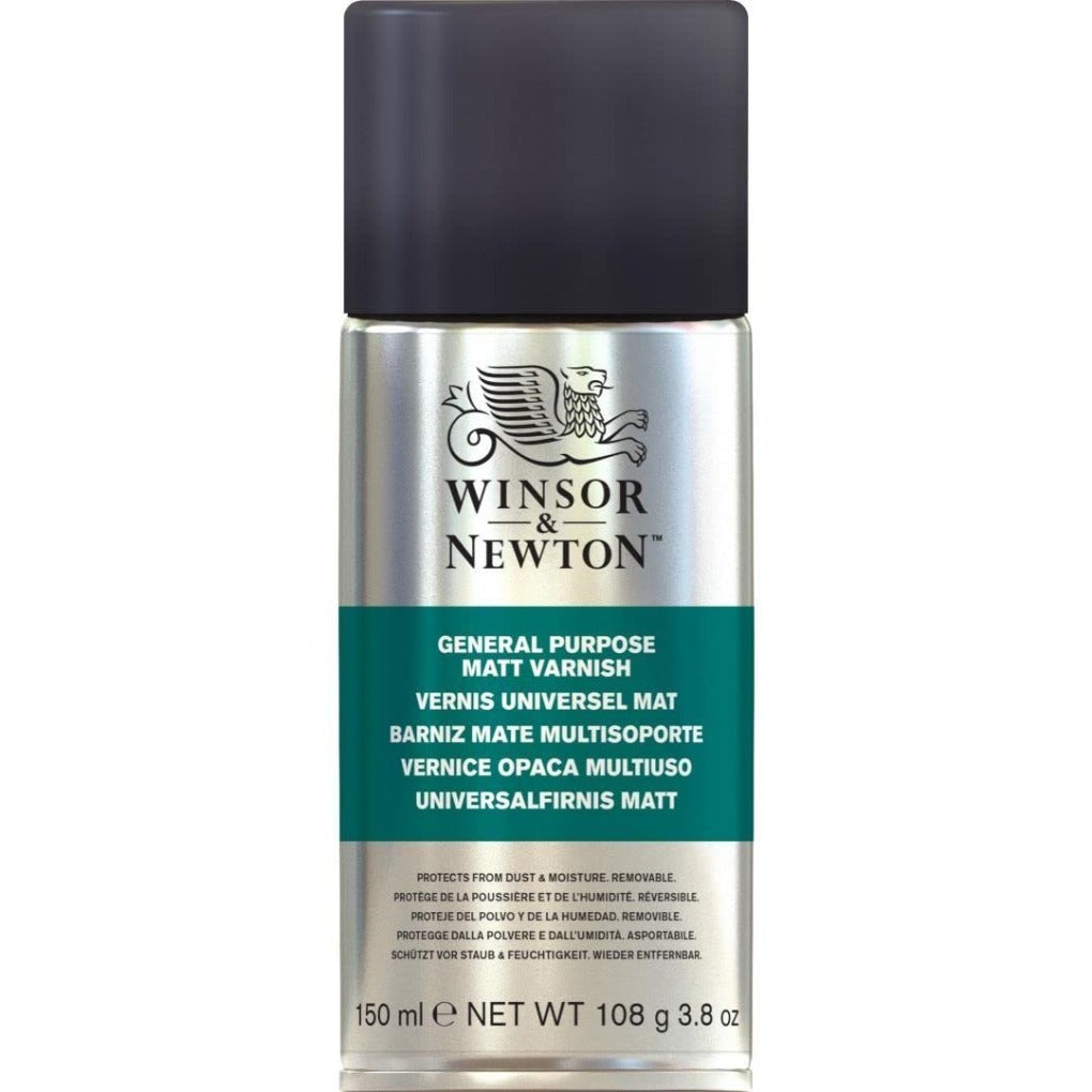 Winsor and Newton General Purpose Matt Varnish Spray || ورنيش سبراي ونسر اند نيوتن عام مطفي