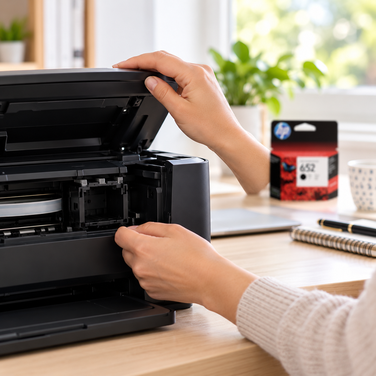 HP 652 Printer Ink, Black || حبر طابعة HP 652، أسود