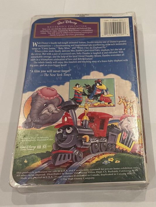 Disney VHS Tape Dumbo Materpiece