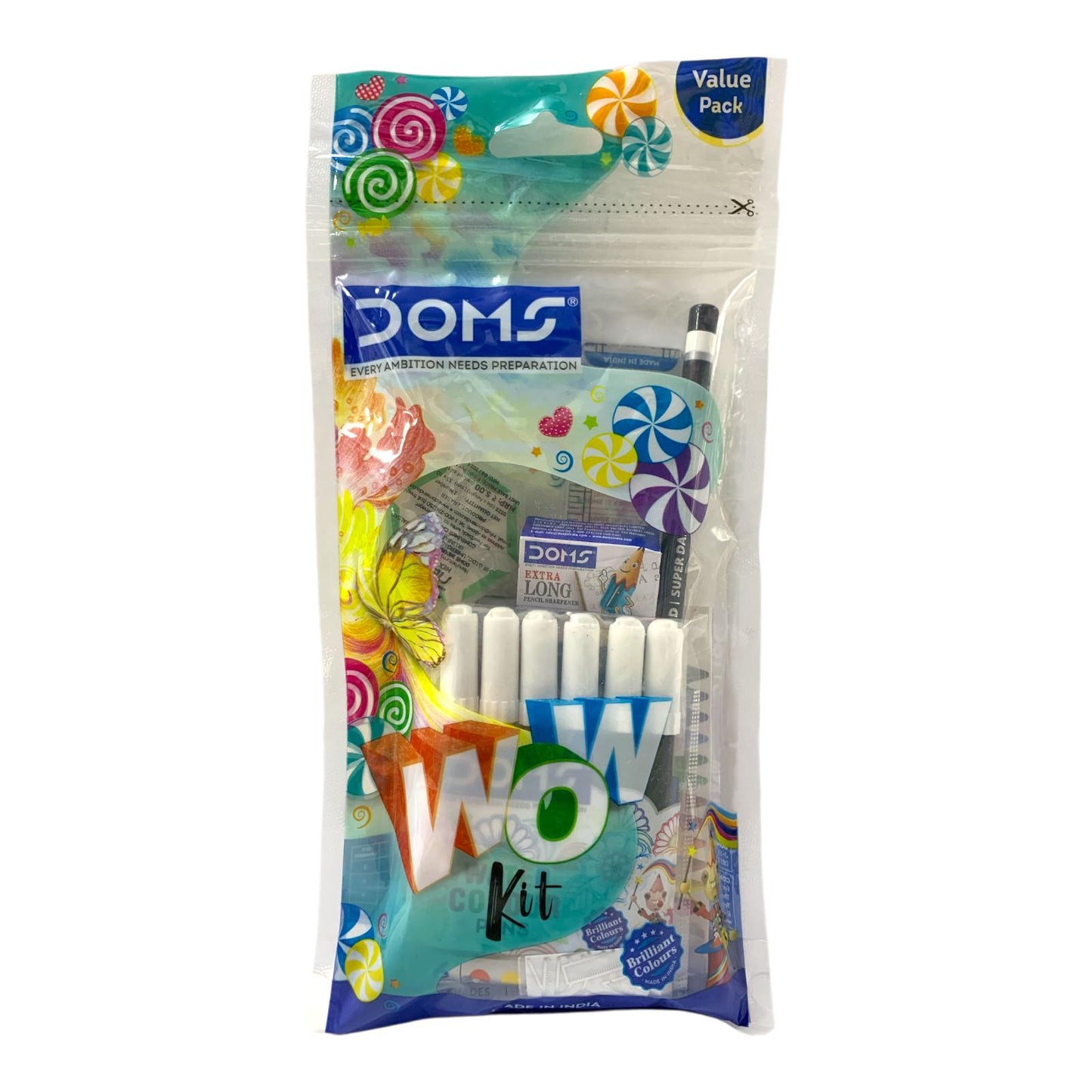 DOMS WOW Kit All-in-One Art & Stationery Value Pack || مجموعة قرطاسية دومز واو