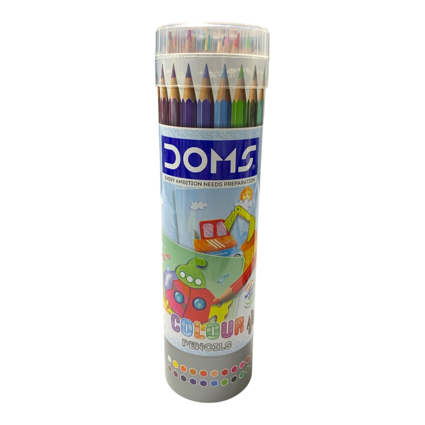 DOMS Colour Pencils 24-Shade Tube Pack || الوان خشبية دومز 24 لون