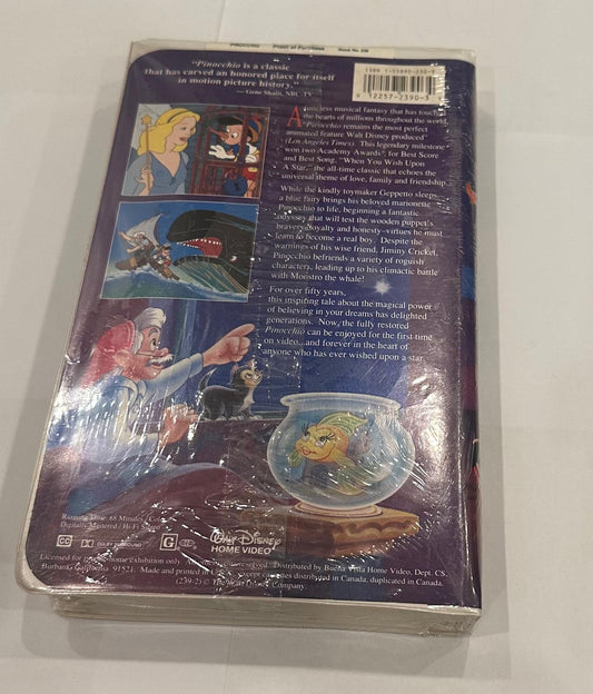 Disney VHS Tape Pinocchio Materpiece