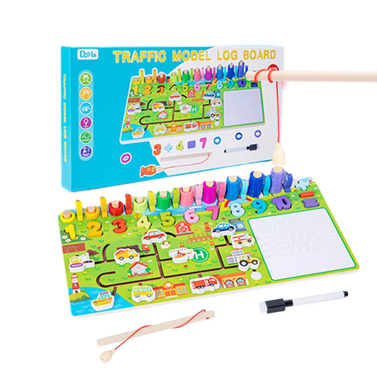Traffic Model Log Board || لعبة حركة السيارات للاطفال