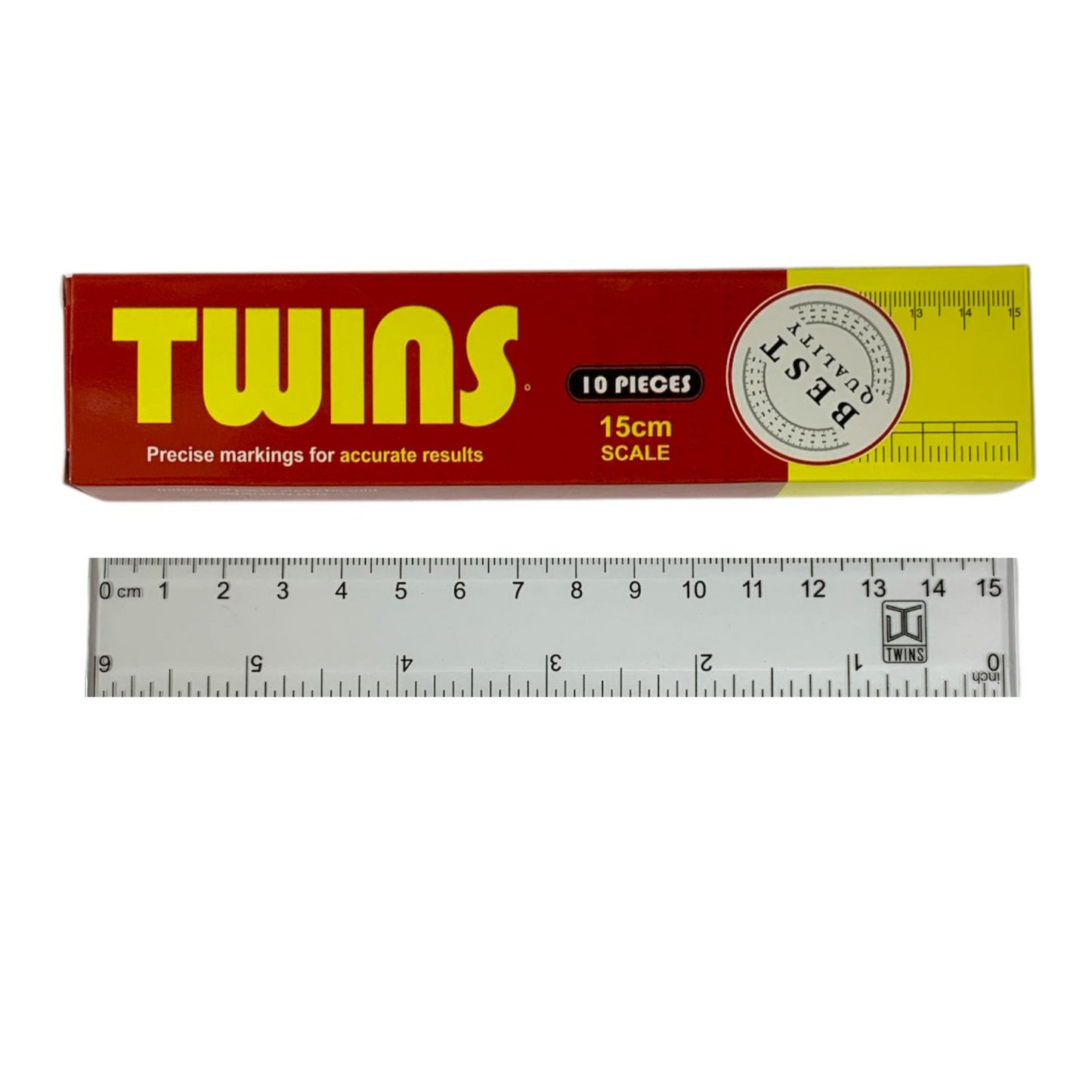 A&T Back to school Offer 10 Rulers 15 cm 6 inches || عرض قرطاسية العودة الى المدرسة علبة مساطر 10 حبة 15 سم 6 انش اي اند تي