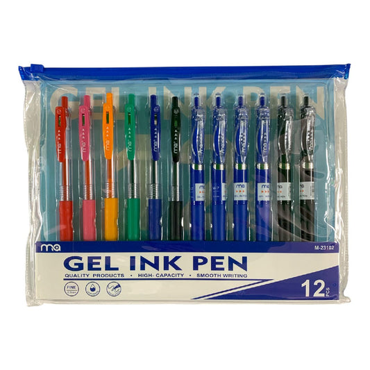 12-Pack Gel Ink Pens - Smooth Writing || أقلام حبر جل - 12 حبة - كتابة ناعمة