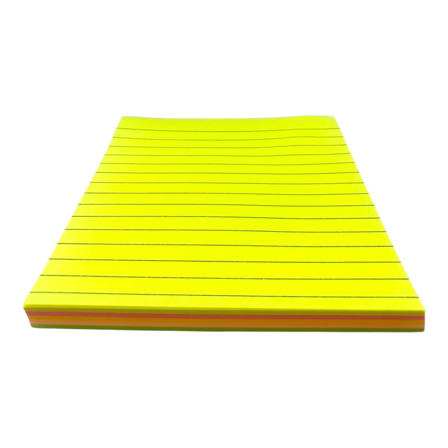 A&T Lined Super Sticky Notes 5x6 || ورق ملاحظات بوست ات ستيكي نوت فسفوري 5*6