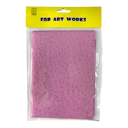 Decorative Textured Craft Sheet Lilac Color || ورق كريشة ملون بنقشة لون لايلاكي