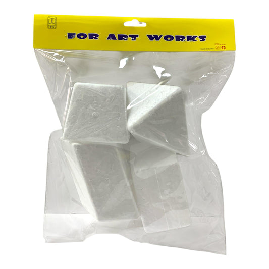 A&T Foam Geometric Shapes Medium Size 4 Pcs || اشكال فلين اي اند تي هندسية وسط 4 حبة