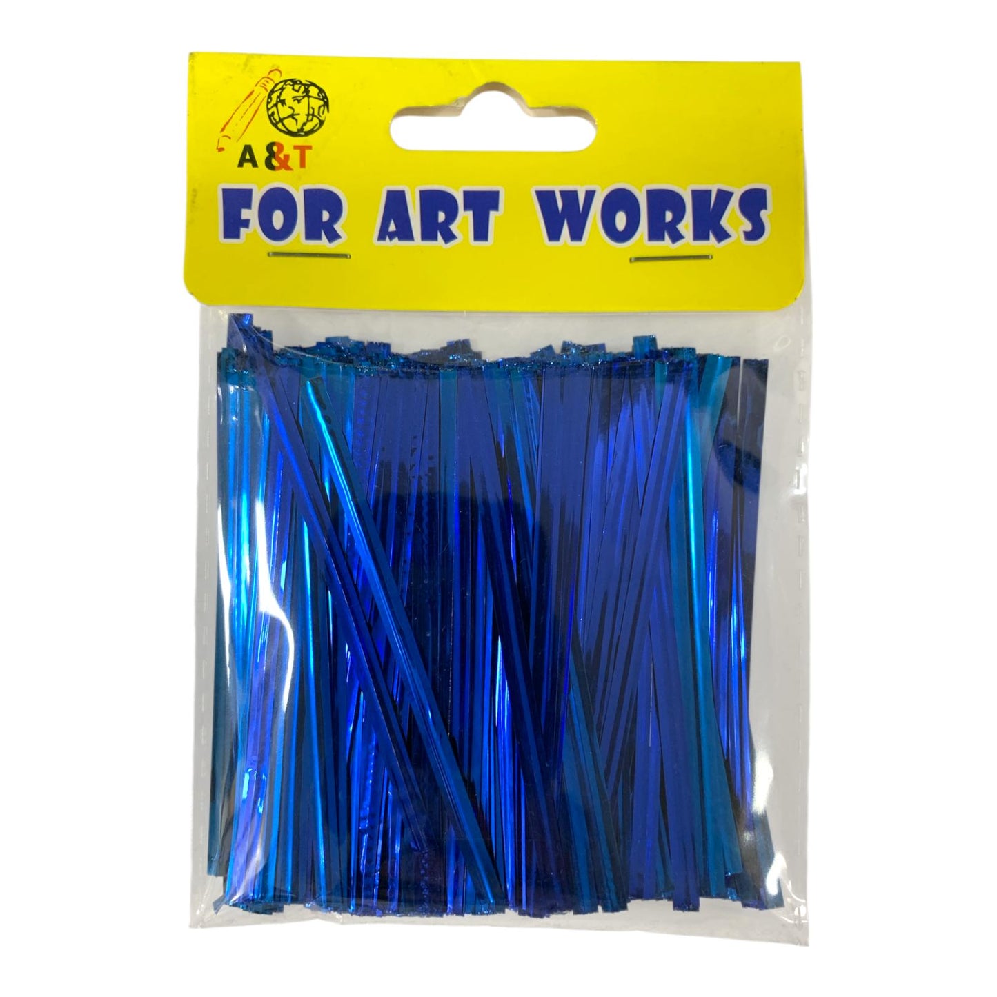 A&T DIY Plastic Sticks 10 cm Blue Color || أعواد بلاستيك ملونه حجم 10 سم لون أزرق