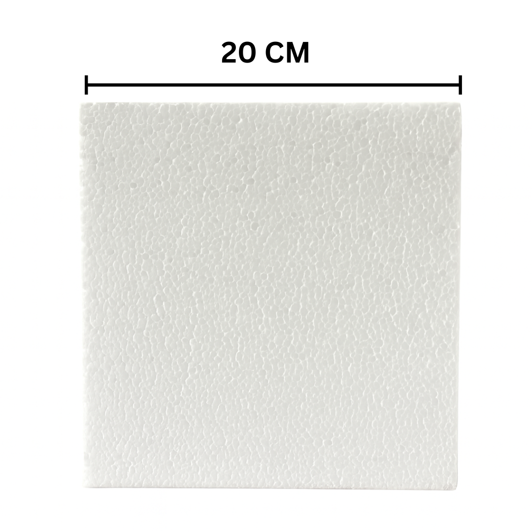 A&T DIY Foam Board 2 cm Thickness Square 20 cm || لوح فلين للشغال اليدوية اي اند تي سماكة 2 سم مقاس 20 سم