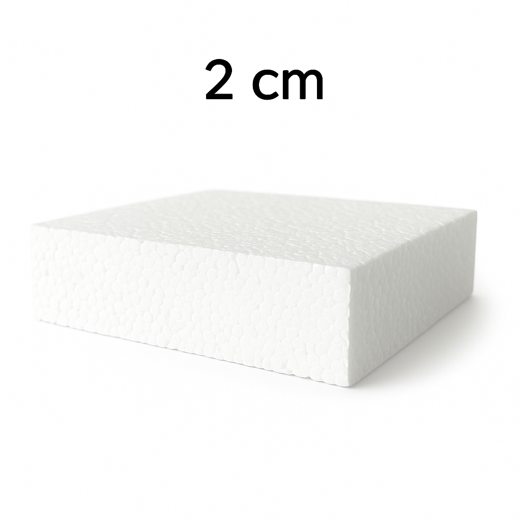 A&T DIY Foam Board 2 cm Thickness Square 40 cm || لوح فلين للشغال اليدوية اي اند تي سماكة 2 سم مقاس 40 سم