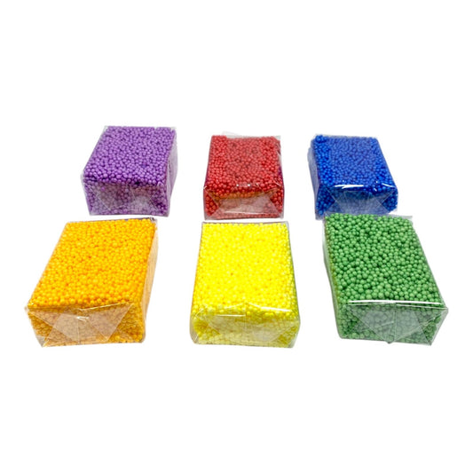 Foam Putty Set 6 Colors Small Size || مجموعة طين حبيبات ٦ لون حجم صغير