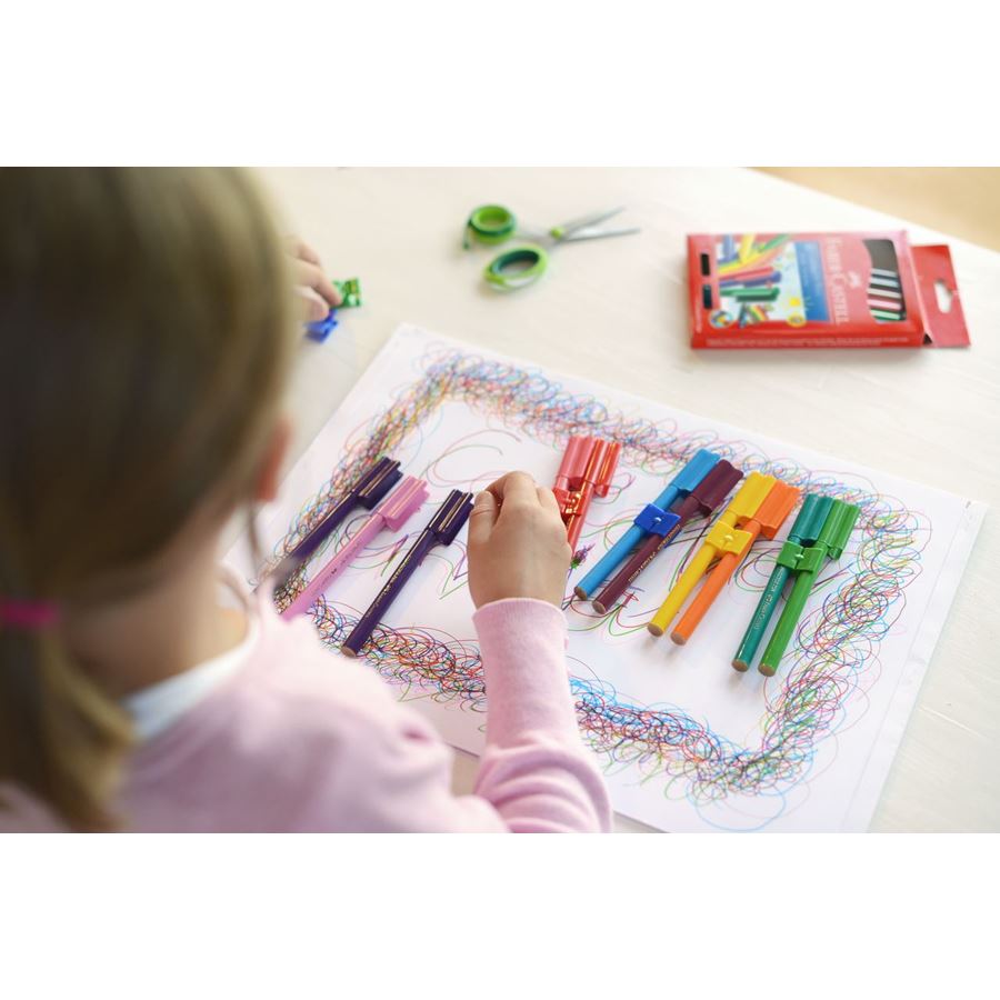 Faber-Castell Connector series illustrative lifestyle photo 4 (not specific to pack size)