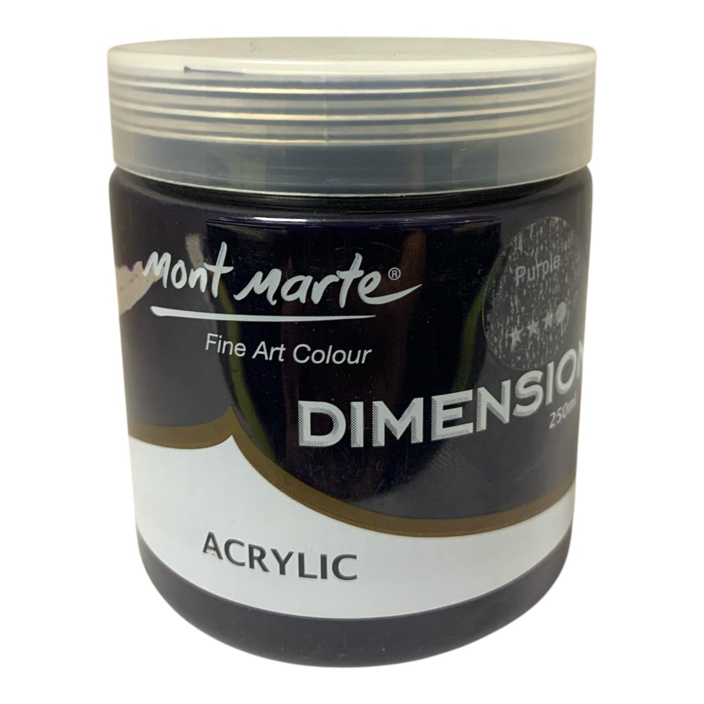 Purple Mont Marte Dimension Acrylic Color 250 ml || الوان اكريليك مونت مارت حجم ٢٥٠ مل لون بنفسجي