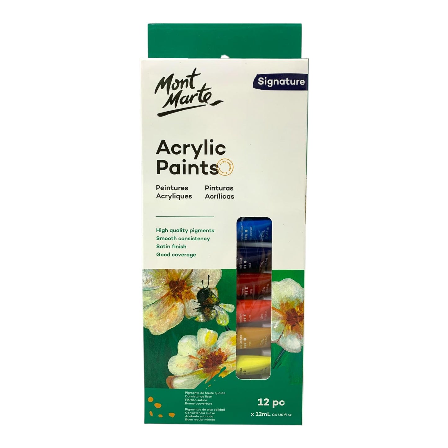 Mont Marte Acrylic Paints 12 Colors || الوان اكريليك مونت مارت ١٢ لون8