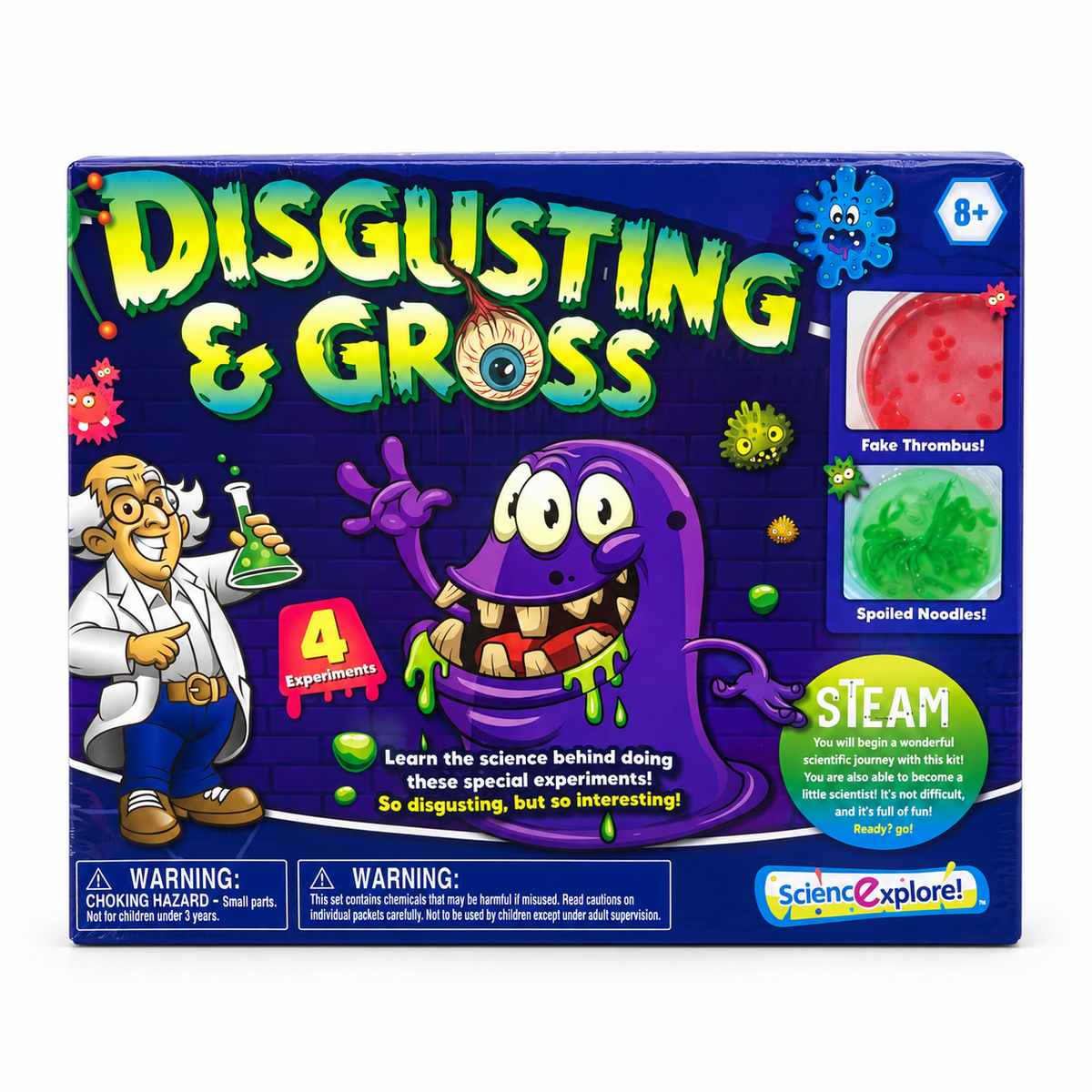 Disgusting & Gross Science Experiment Kit 8+ || مجموعة تجارب علمية مقززة وممتعة للأطفال 8+