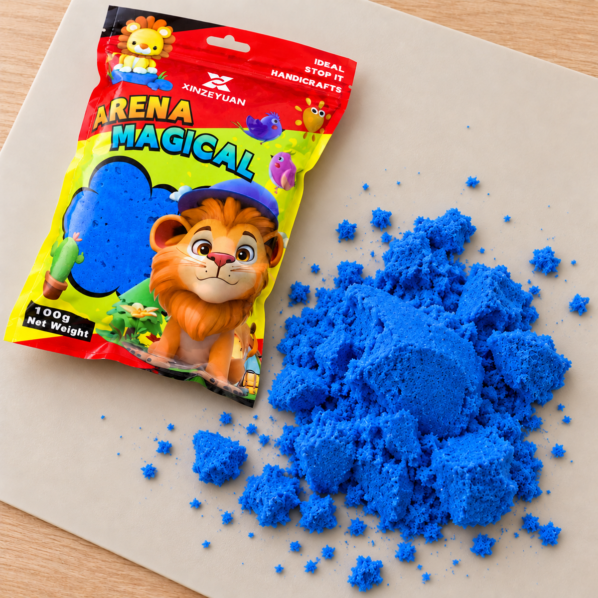 رمل سحري XINZEYUAN 100 جم - أزرق