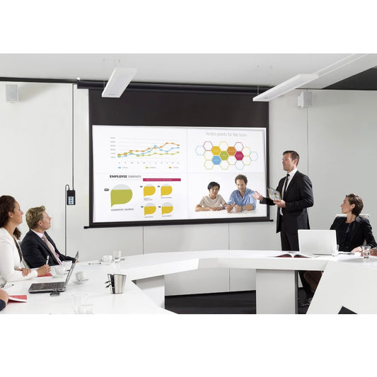 SMQ Electric Projector Screen with RF (120 inch) || اس ام كيو شاشة عرض كهربائية مع ريموت (120 بوصة)