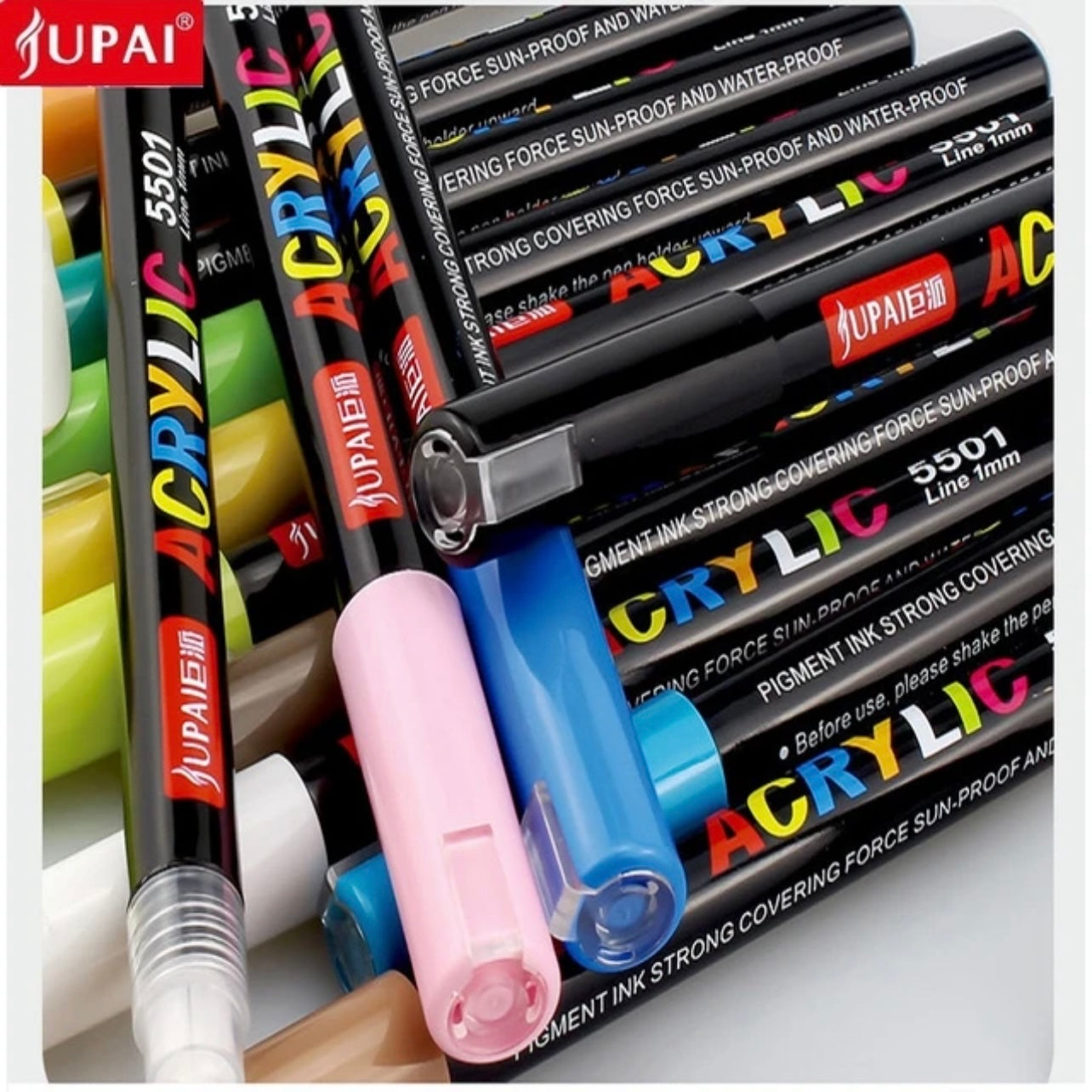 Jubai Acrylic Marker 48 Colors || الوان اكريليك ماركر جوباي ٤٨ لون