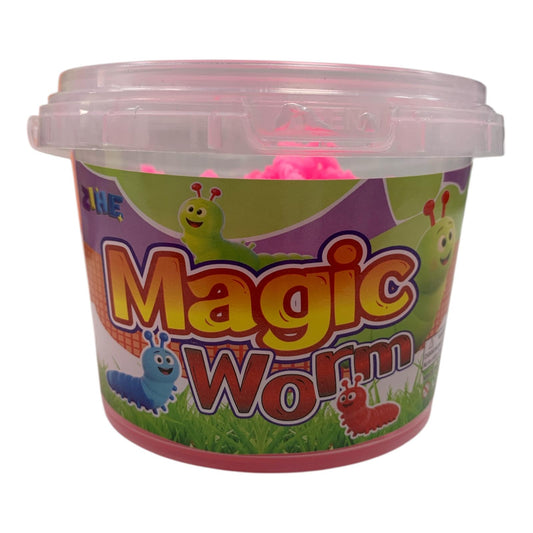 Magic Worm Clay 70g Pink || طين ماجيك اصابع ٧٠ جرام وردي