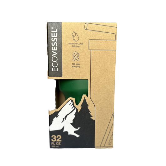 Ecovessel Unbreakable Silicone Cup 946ml Green || كوب سيليكون ايكوفيسيل أخضر ٩٤٦ مل