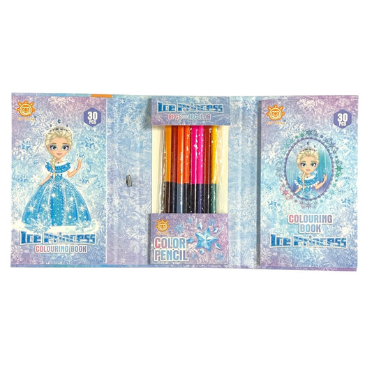 Ice Princess Coloring Set Girls || مجموعة التلوين الاميرة الثلجية للاطفال