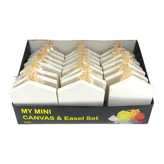 Pentagon Canvas Set 10 cm 24 pcs || مجموعة لوحات رسم كانفاس خماسي ١٠ سم ٢٤ حبة