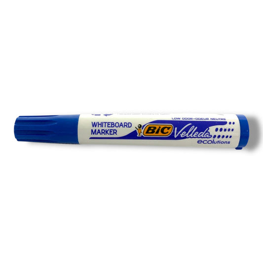 Bic Velleda Whiteboard Marker Round Tip Blue || قلم صبورة بيك راس مدور فيليدا ازرق
