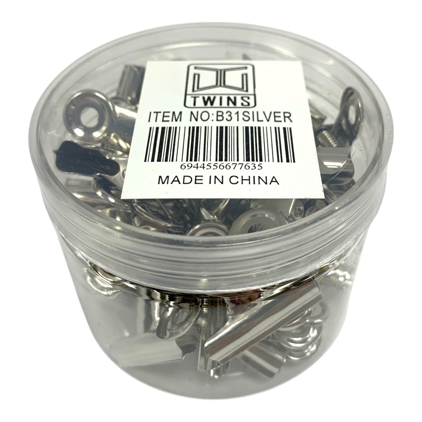 A&T Paper Clips 31 ml Silver || مشبك ورق اي اند تي فضي ٣١ مل