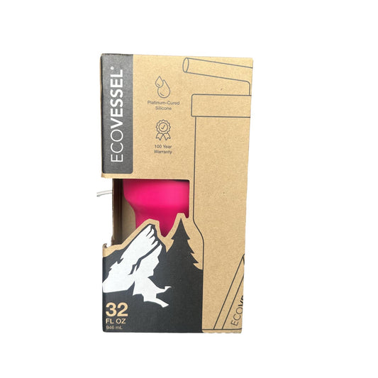 Ecovessel Unbreakable Silicone Cup 946ml Pink || كوب سيليكون ايكوفيسيل وردي ٩٤٦ مل