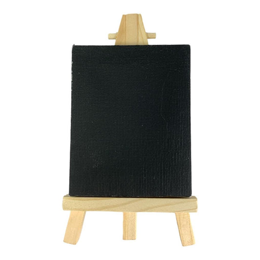 Black Canvas Set 9 x 7 cm 24 pcs || مجموعة لوحات رسم كانفاس لون اسود ٩*٧ سم ٢٤ حبة