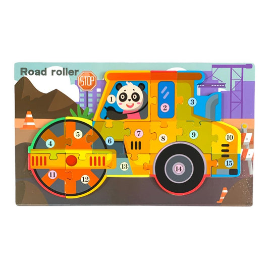 Road Roller Puzzle || بازل شكل مسطحة طرق