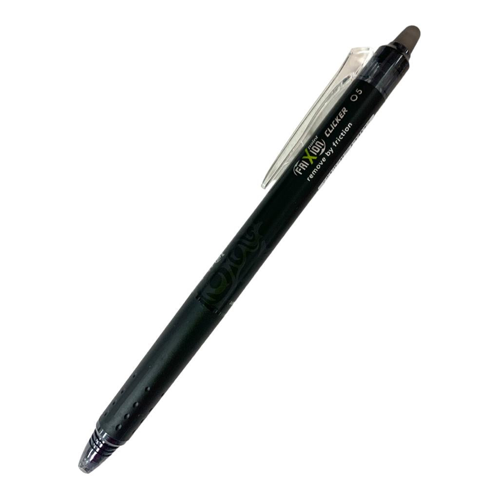 Pilot Frixion Clicker Black Edition 0.5 Erasable Pens || قلم حبر ماسح بايلوت فريكسون كبس الاصدار الاسود ٠.٥ مل