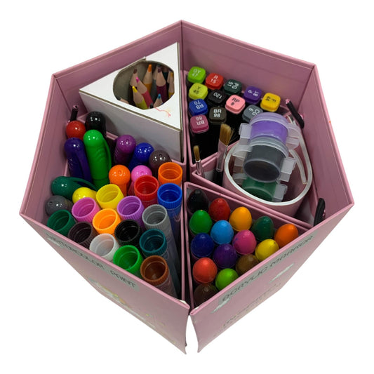 Inspiration Box For Girls 83 Pcs || بوكس التلوين السداسي للاطفال ٨٣ قطعة بناتي
