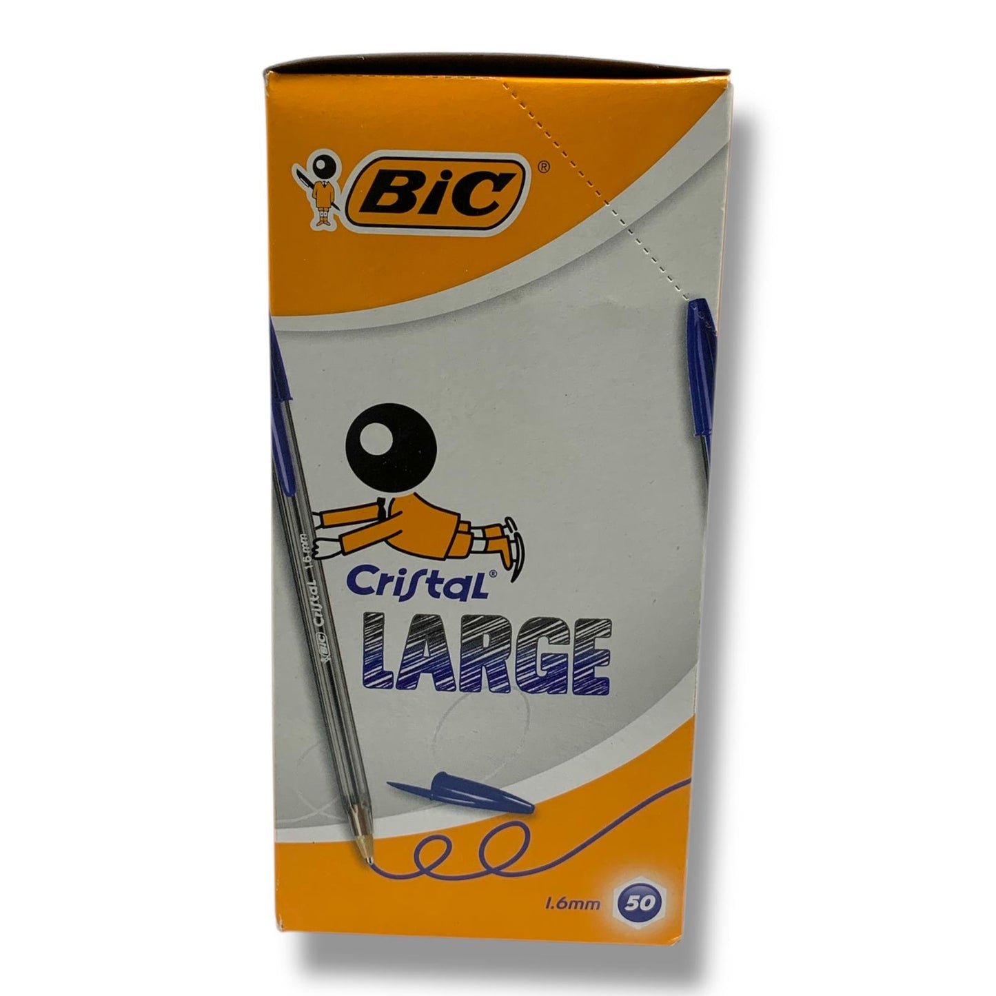 Bic Cristal Large 50 Pc Pack Blue Pens || باكيت اقلام حبر بيك كريستال ازرق ٥٠ قلم