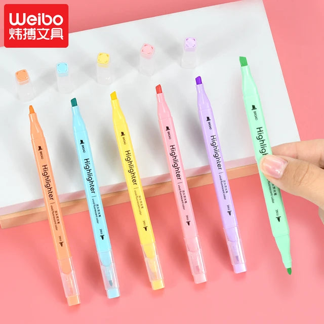 Touch Twin Tip Highlighter 6 Pcs Set || مجموعة هايلايتر تانش براسين ٦ لون
