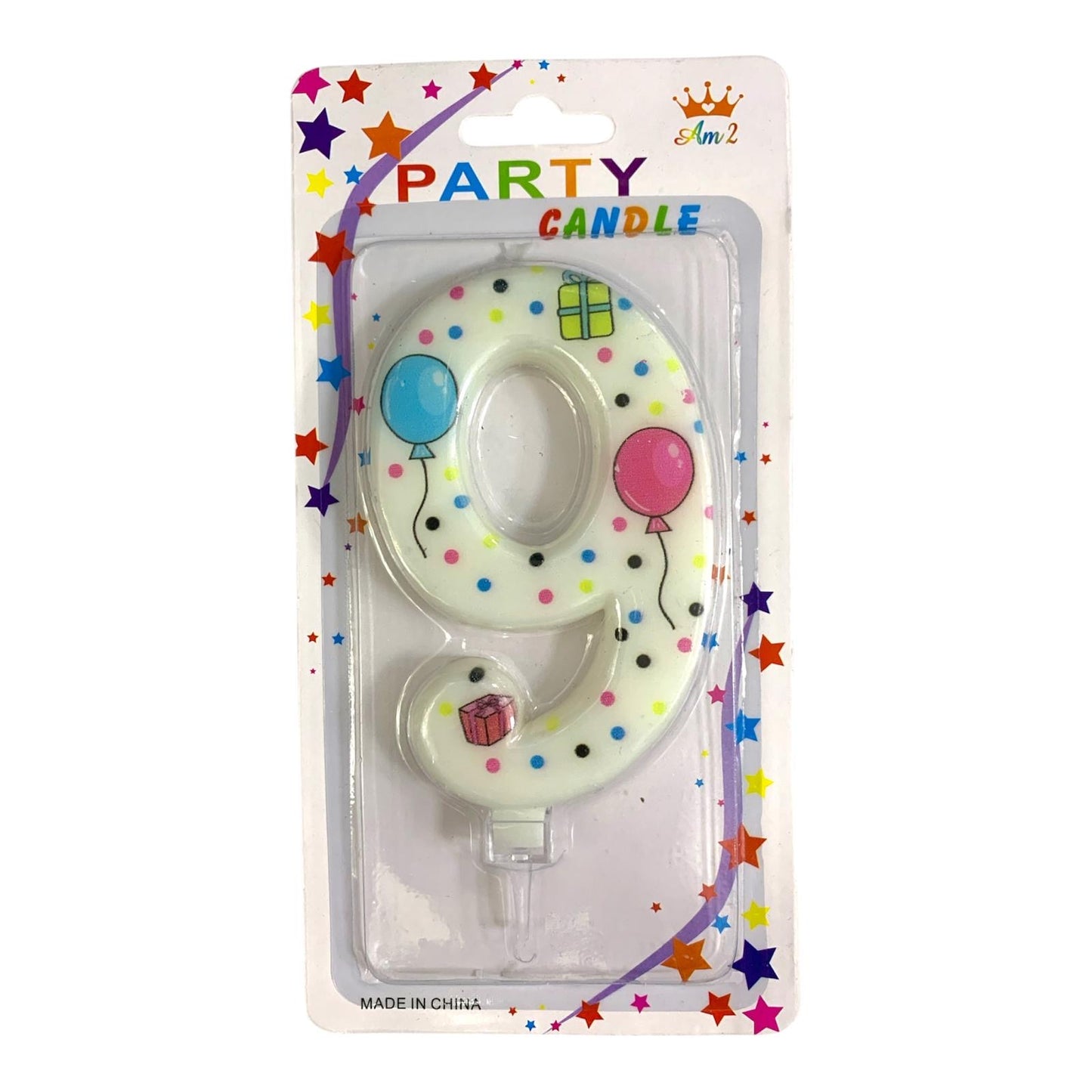 Birthday Candles Colored from 0 9 شموع اعياد ميلاد ملون من ٠ ٩