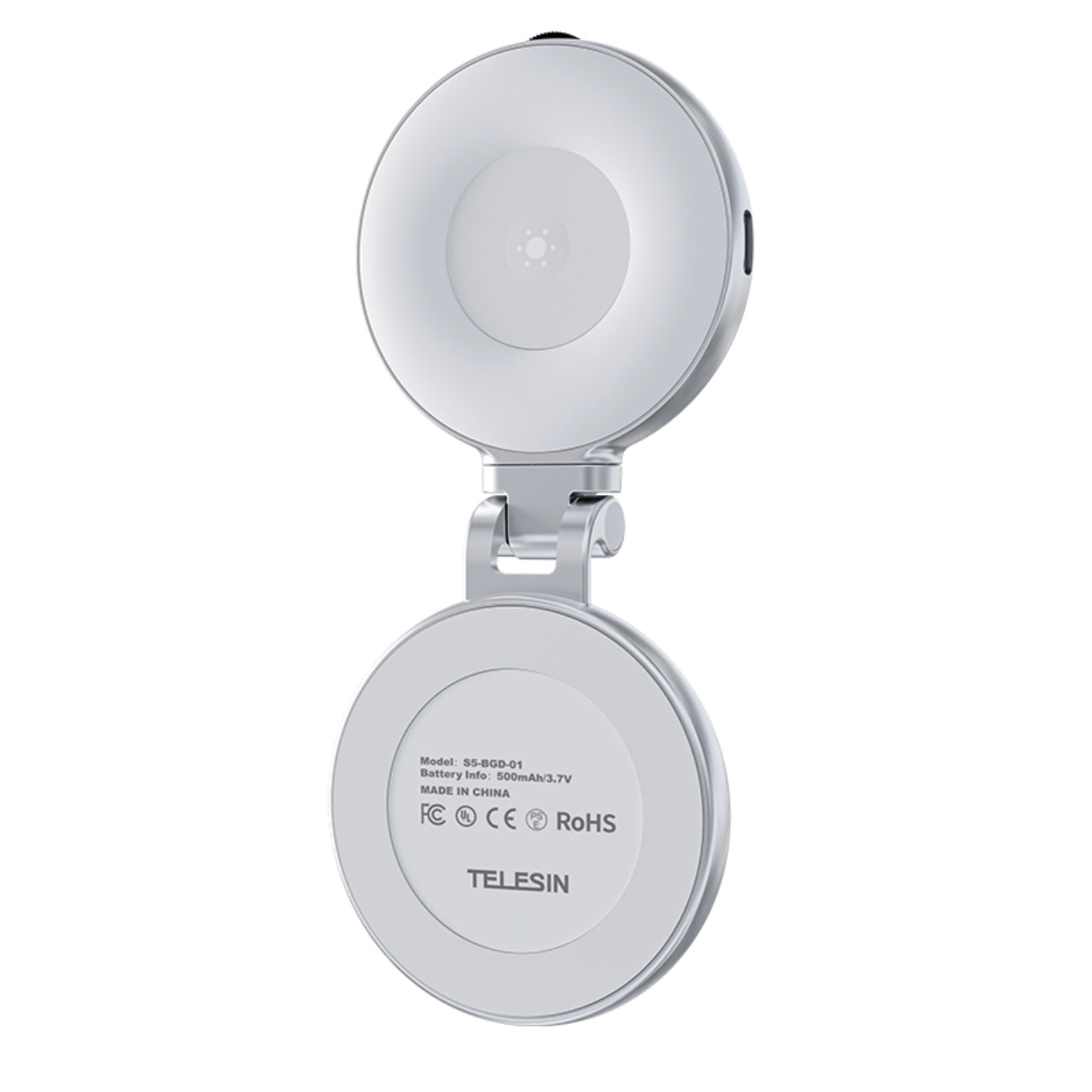 SMQ TELESIN Portable Beauty Magnetic Fill Light – Model S5 BGD 01 إضاءة مغناطيسية محمولة للموبايل من SMQ TELESIN – الموديل S5 BGD 01
