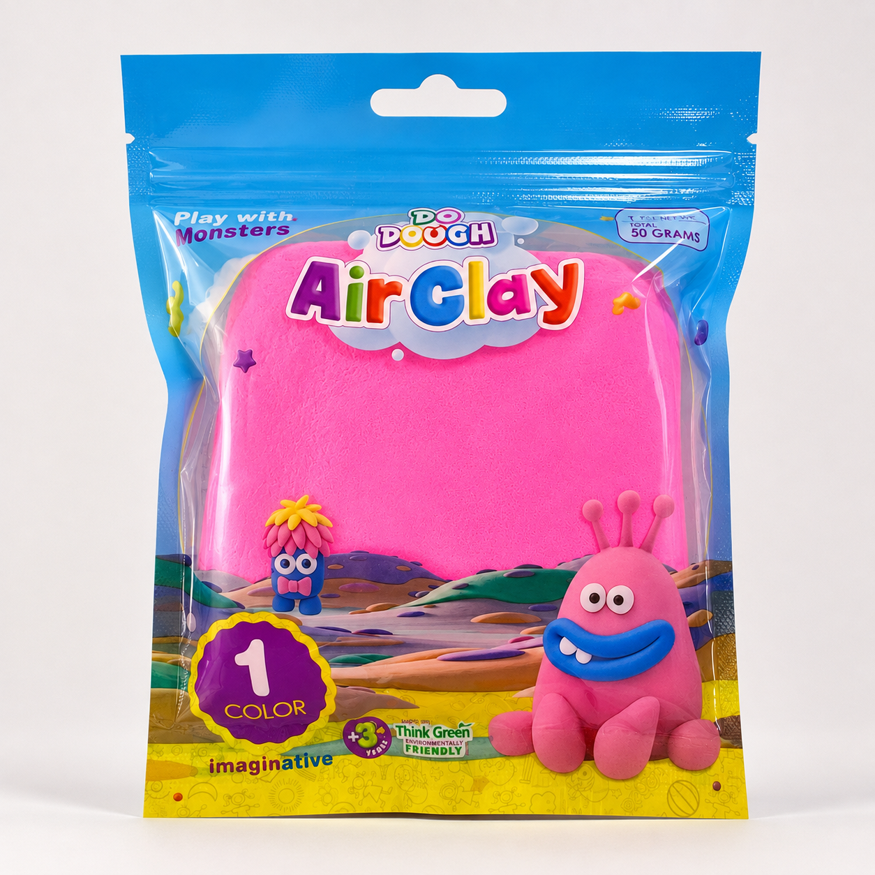 Do Dough Air Clay 50 Grams Fuchsia || طين قطني دو دوه 50 جرام فوشي