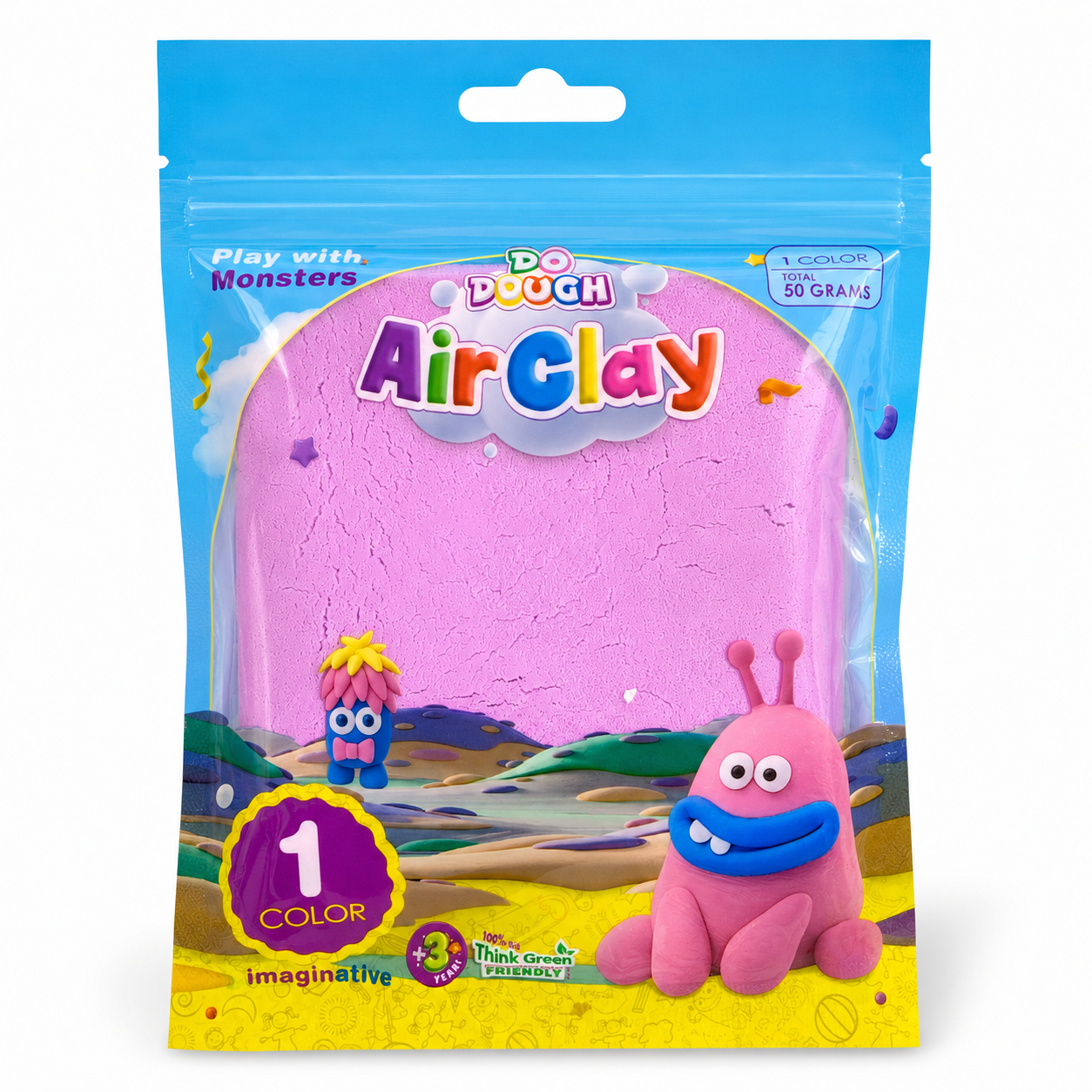 Do Dough Air Clay 50 Grams Pastel Purple || طين قطني دو دوه 50 جرام بنفسجي باستيل