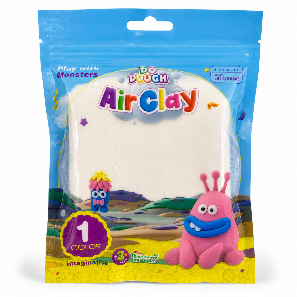 Do Dough Air Clay 50 Grams White || طين قطني دو دوه 50 جرام ابيض