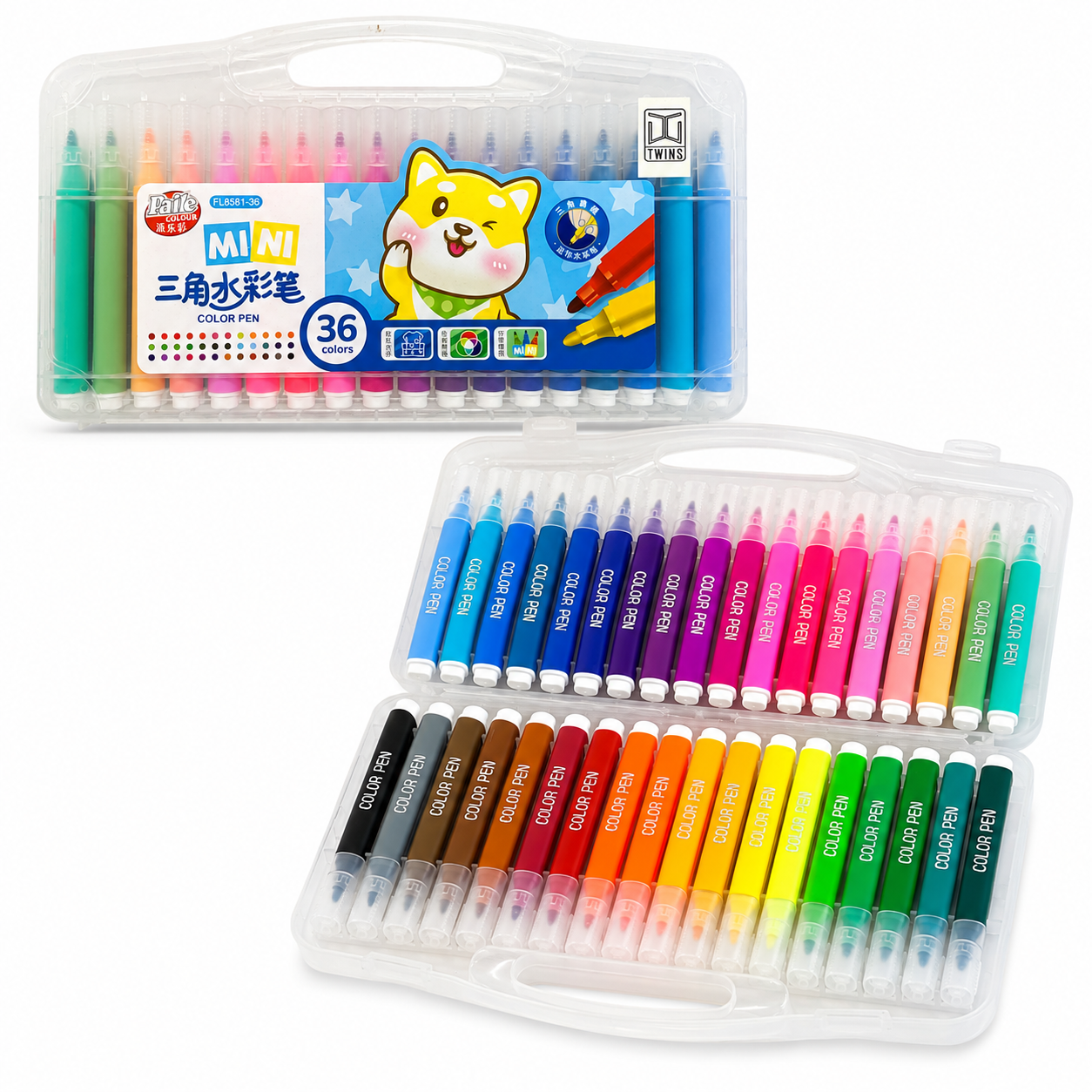 Twins Fox Mini Marker 36 Colors || الوان شينية توينز فوكس 36 لون