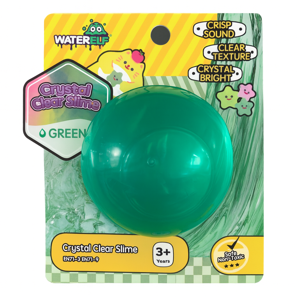 Water Elf Crystal Clear Slime Green || واتر الف سلايم كريستال لون اخضر